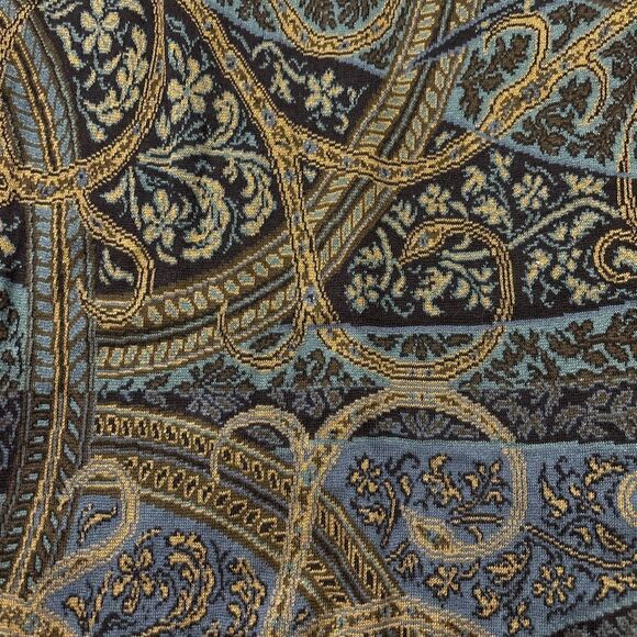 Peruvian Connection Kashmiri Tapestry Boho long sleeve sweater dress - Picture 4 of 5